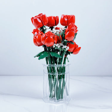 Premium Large Display Vase for Lego Flowers Design 2